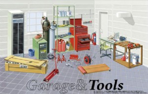 FUJIMI 1/24 汽車修護 Garage & To